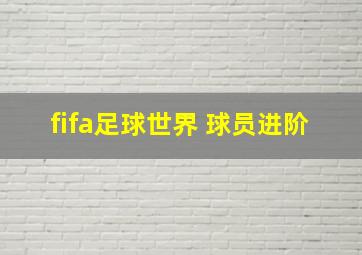 fifa足球世界 球员进阶